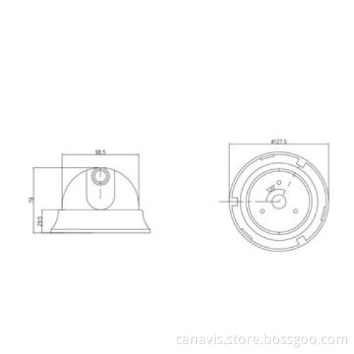 Indoor Dome Camera with 420, 520, 600 and 650TVL Horizontal Resolution, 12V DC Power Supply